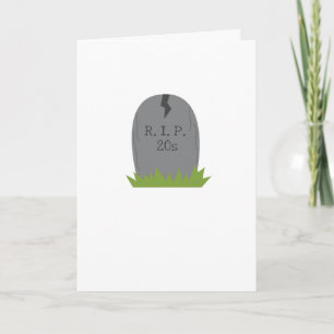 Rolig 30-årsfödelsedagskort RIP 20-talet Kort