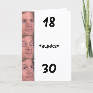 Rolig 30-årsfödelsedagspresentkort med meme kort