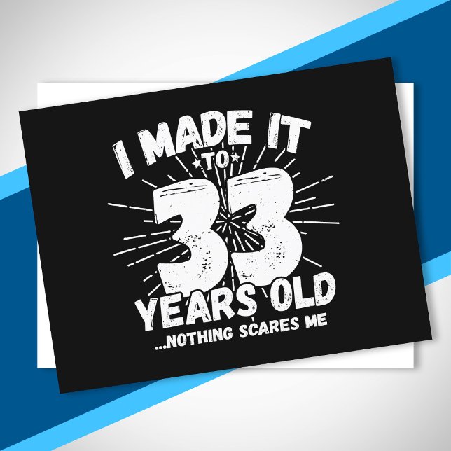 Rolig 33-årsdag Citat Sarcastic 33-åring Vykort (Skapare uppladdad)