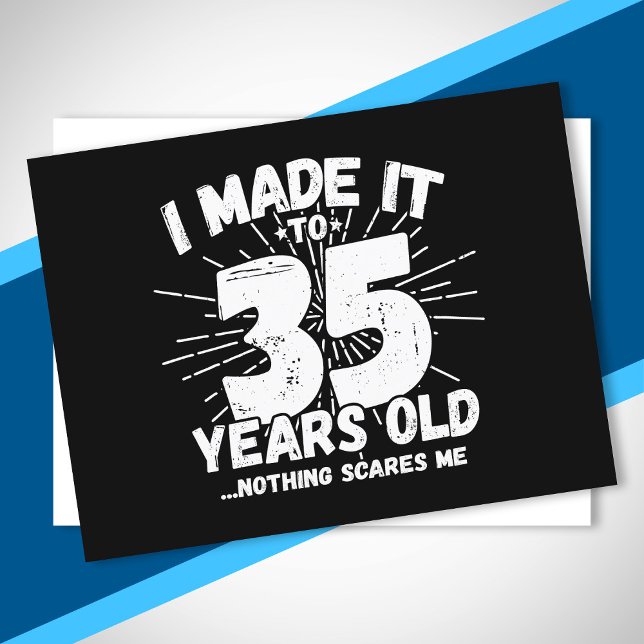 Rolig 35-årsfirande Citat Sarcastic 35-åring Vykort (Skapare uppladdad)