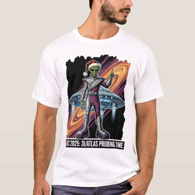 Rolig 3I ATLAS komet T Shirt (Framsida)