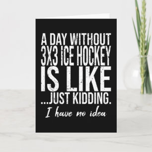 Rolig 3x3-ishockeypresent kort