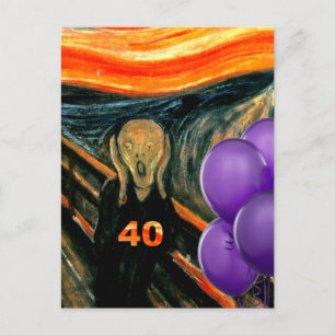 Rolig 40th födelsedag vykort