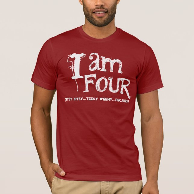 Rolig 40th födelsedagskjorta mig förmiddag fyra tee shirt (Framsida)