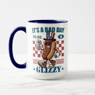 Rolig 4:e juli Dålig Dag Att Vara En Glizzy Varmko Mugg