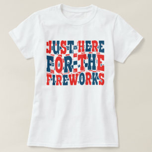 Rolig 4:e juli-eldshow-citat t shirt