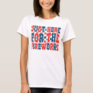 Rolig 4:e juli-eldshow-citat t shirt