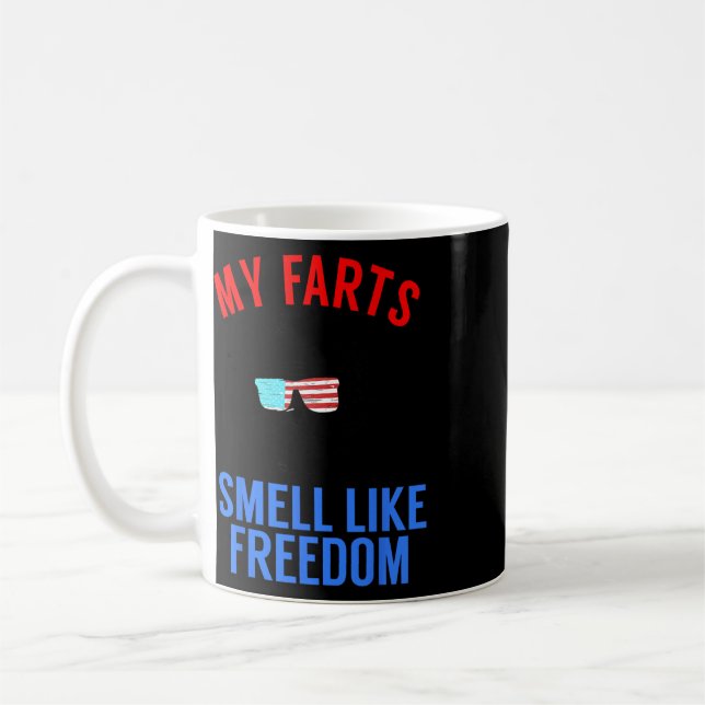 Rolig 4:e juli-fest - Rolig Abe Lincoln-tröja  Kaffemugg (Vänster)
