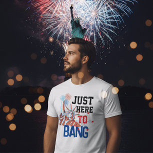 Rolig 4:e juli Frihetsgudinnan Eldfest Grafik T Shirt