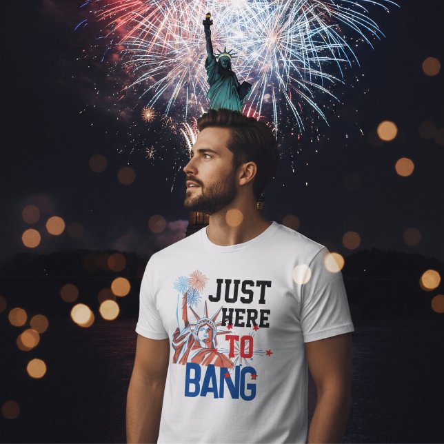 Rolig 4:e juli Frihetsgudinnan Eldfest Grafik T Shirt (Skapare uppladdad)