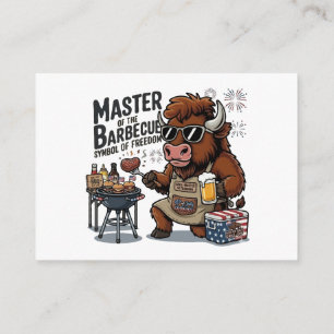 Rolig 4:e Juli Grillmästare Bison BBQ Tilläggskort