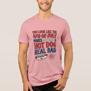 Rolig 4:e juli korv patriotisk skjortdesign_1 t shirt