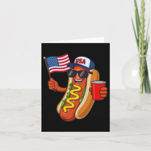 Rolig 4:e juli korv Usa patriotisk oberoende Kort