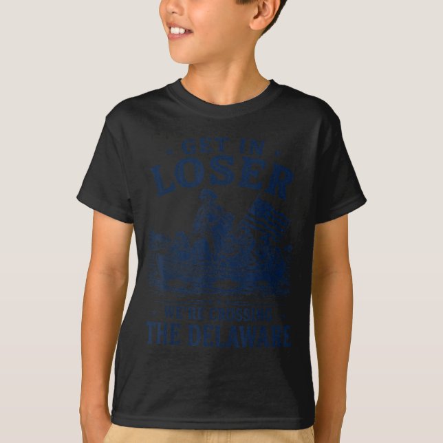 Rolig 4:e juli över Delaware patriotisk T Shirt (Framsida)