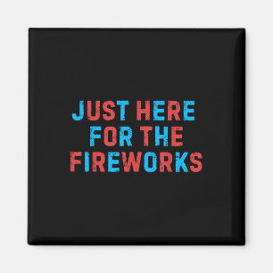 Rolig 4:e Juli Patriotisk Usa Bara Här För Magnet