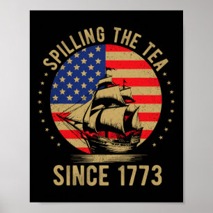 Rolig 4:e Juli Spilla Te Sidan 1773 Fyra Poster