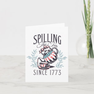 Rolig 4:e Juli Spillande Te Sedan 1773 Fyra Kort