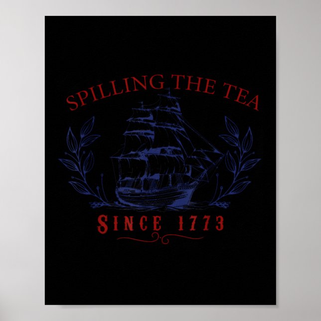 Rolig 4:e Juli spillande te sedan 1773 Fyra Poster (Framsidan)