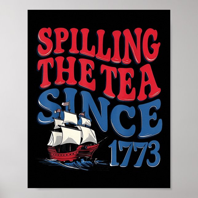 Rolig 4:e Juli spillande te sedan 1773 Fyra Poster (Framsidan)