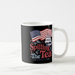 Rolig 4:e Juli spillande te sedan 1773 Usa Kaffemugg