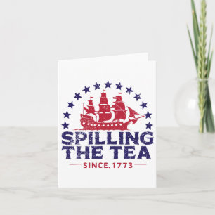 Rolig 4:e Juli Spillande Te Sidan 1773 Fyra Kort
