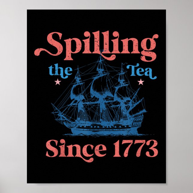 Rolig 4:e Juli, Spiller Te Sedan 1773 Fyra Poster (Framsidan)
