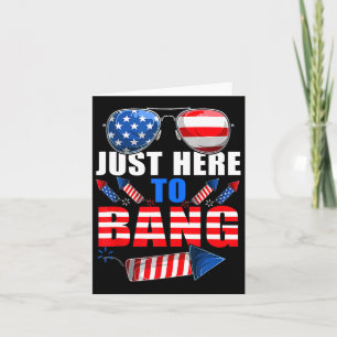 Rolig 4:e juli Usa Singlars fyrverkerier Bang Patr Kort