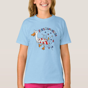 Rolig 4 juli anka söta barn t shirt