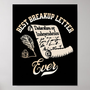 Rolig 4 juli Bästa break up-brev någonsin Historia Poster