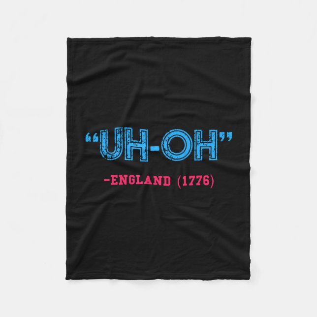 Rolig 4 juli  fleecefilt (Framsidan)