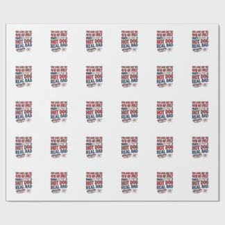 Rolig 4 juli korv patriotisk skjortdesign_1 presentpapper