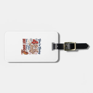 Rolig 4 juli korv vintage tröja design_1 bagagebricka
