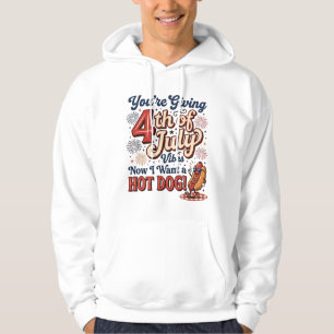 Rolig 4 juli korv vintage tröja design_1 hoodie