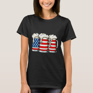 Rolig 4 juli ölälskande pappa som dricker män usa t shirt