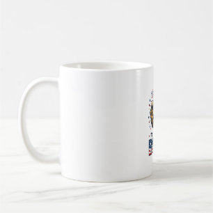 Rolig 4 juli Örn Bruh Patriotisk Skjorta Desig Kaffemugg
