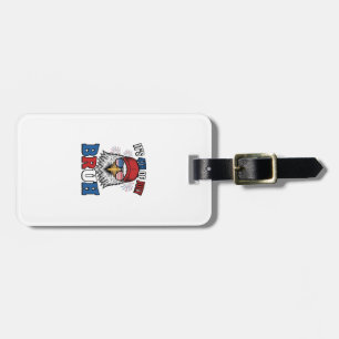 Rolig 4 juli Örn Bruh Patriotisk Tröjd Design Bagagebricka