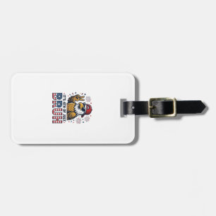 Rolig 4 juli Örn Bruh Patriotisk Tröjd Design Bagagebricka