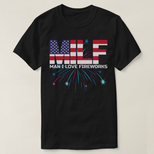 Rolig 4 juli presentidé t shirt (Design framsida)