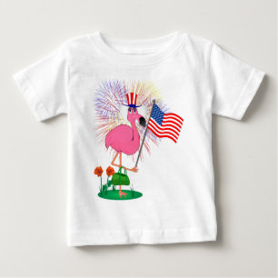 Rolig 4th av den Juli Flamingoskjortan Tröja