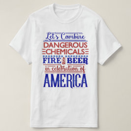 Rolig 4th av fyrverkerier för Juli independence T-shirt