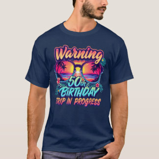 Rolig 50 år gammal varning 50-årsdag pågår i Pro T Shirt