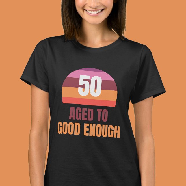 Rolig 50-års födelsedag solnedgång T-shirt (Skapare uppladdad)