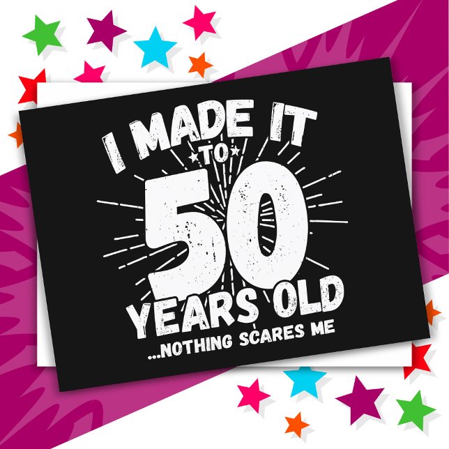 Rolig 50-års meme för 50-årsdag vykort (Skapare uppladdad)