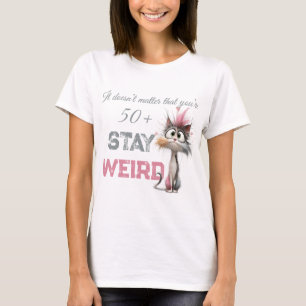 Rolig 50 Plus Katt Åldrande T Shirt