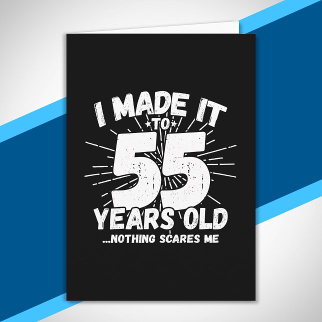 Rolig 55-årsfirande Citat Sarcastic 55-åring Kort (Skapare uppladdad)