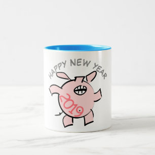 Rolig 5 mugg för år 2019 för