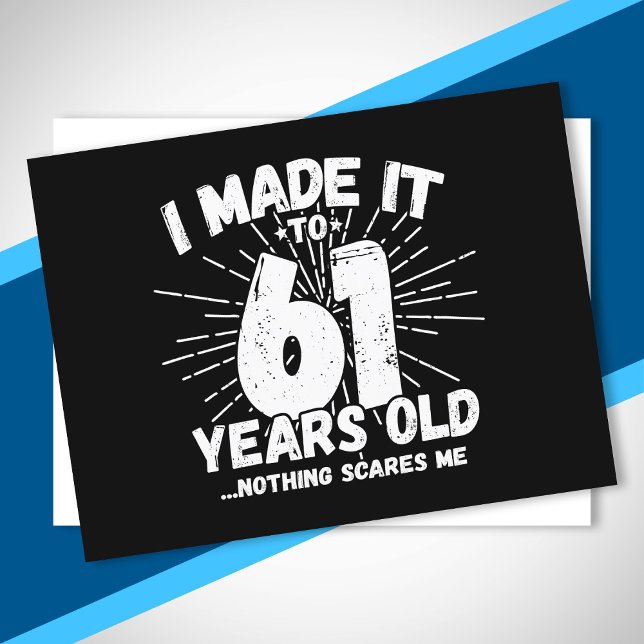 Rolig 61-årsdag Citat Sarcastic 61-åring Vykort (Skapare uppladdad)