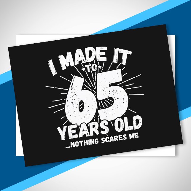 Rolig 65-årsdag Citat Sarcastic 65-åring Vykort (Skapare uppladdad)