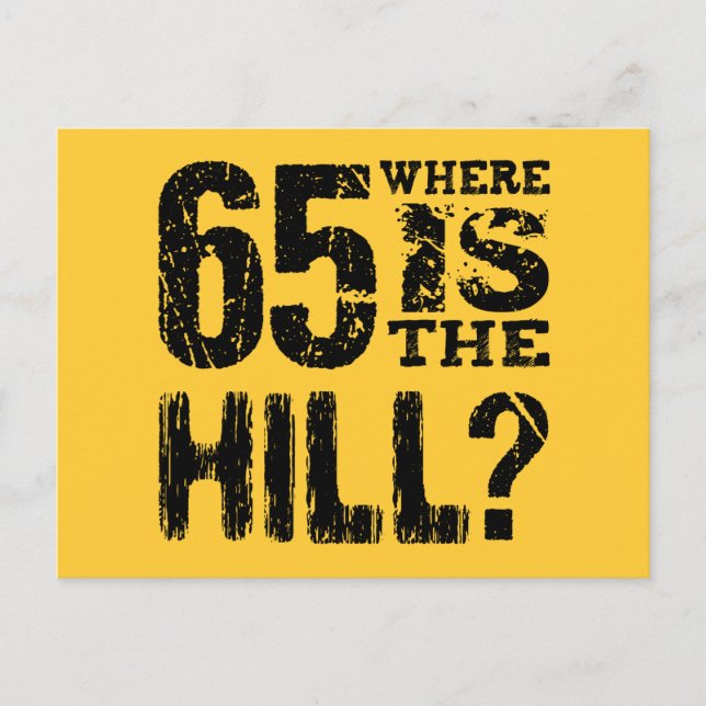 Rolig 65-årsdag Spara datum V03E Meddelande Vykort (Framsida)