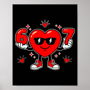 Rolig 67 Alla hjärtans dag Dabba hjärta Kärlek 67 Poster